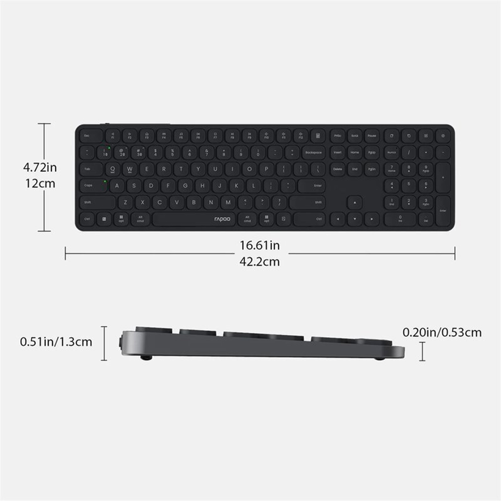 کیبورد وایرلس رپو مدل Rapoo E9550L Ultra-slim