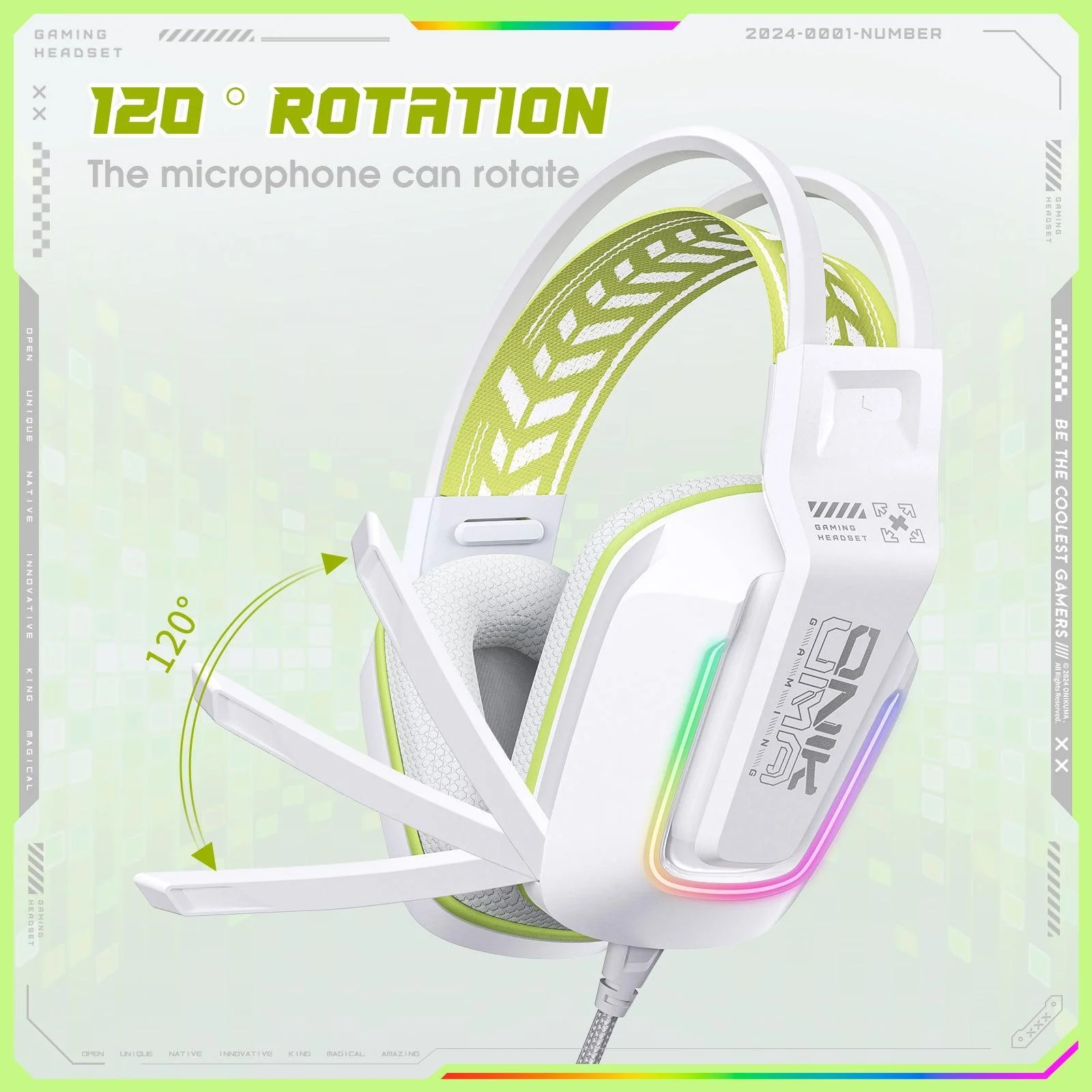 هدست گیمینگ اونیکوما مدل Onikuma X13 RGB