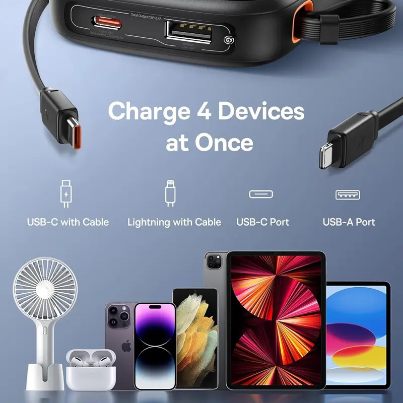 Baseus QPow 2 Dual Cable 22.5W 10000mAh