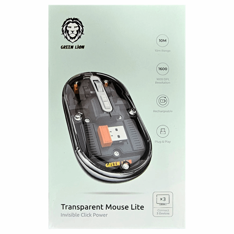 ماوس بی‌سیم گرین لاین مدل Transparent Mouse Lite