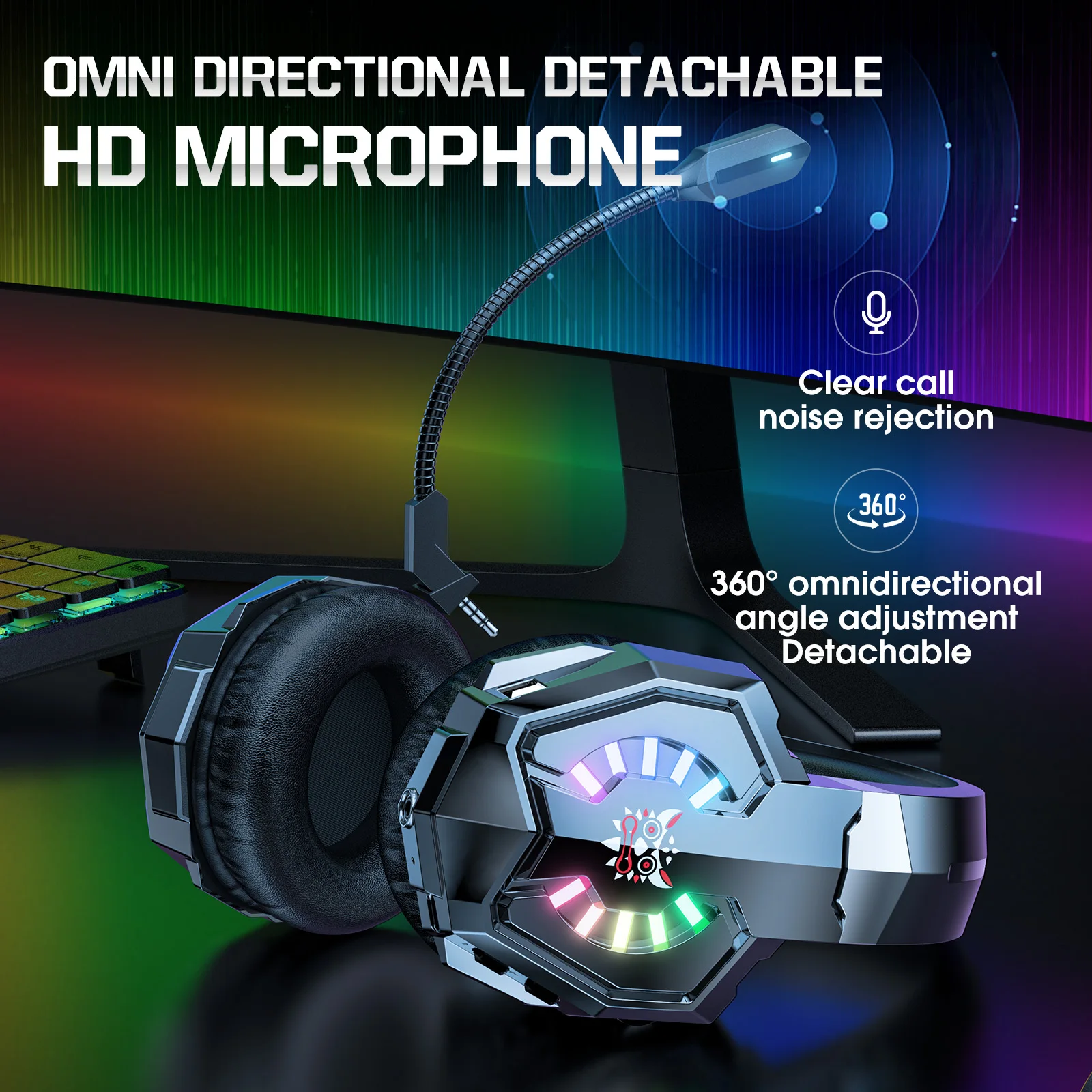 هدست گیمینگ اونیکوما مدل ONIKUMA B15 Wireless Gaming