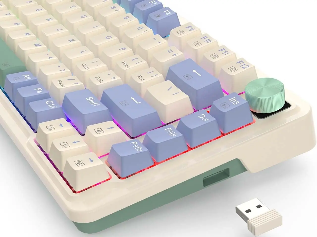 کیبورد مکانیکی گیمینگ ردراگون مدل K673 Pro RGB با سوئیچ قرمز