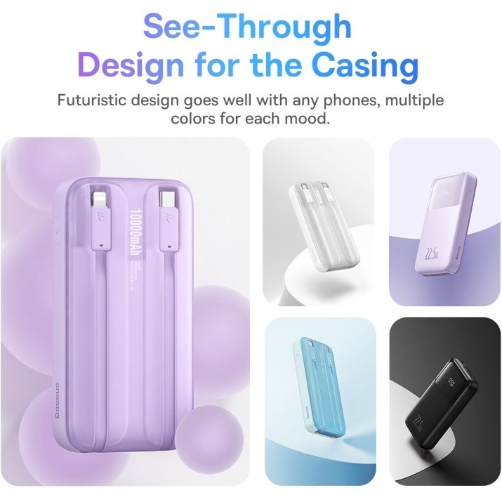 Baseus Comet 10000mAh 22.5W Dual-Cable Power Bank