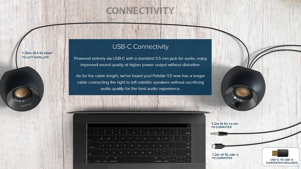 اسپیکر رومیزی کریتیو مدل Creative Pebble V2