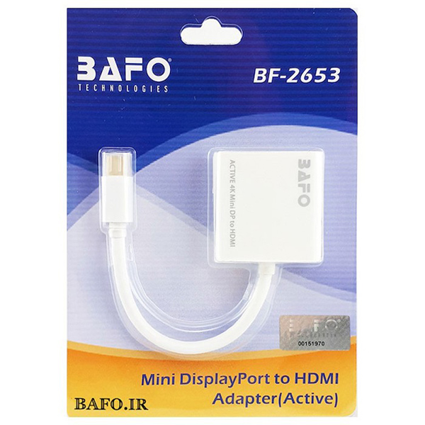 تبدیل Mini DisplayPort به HDMI بافو مدل BF-2653