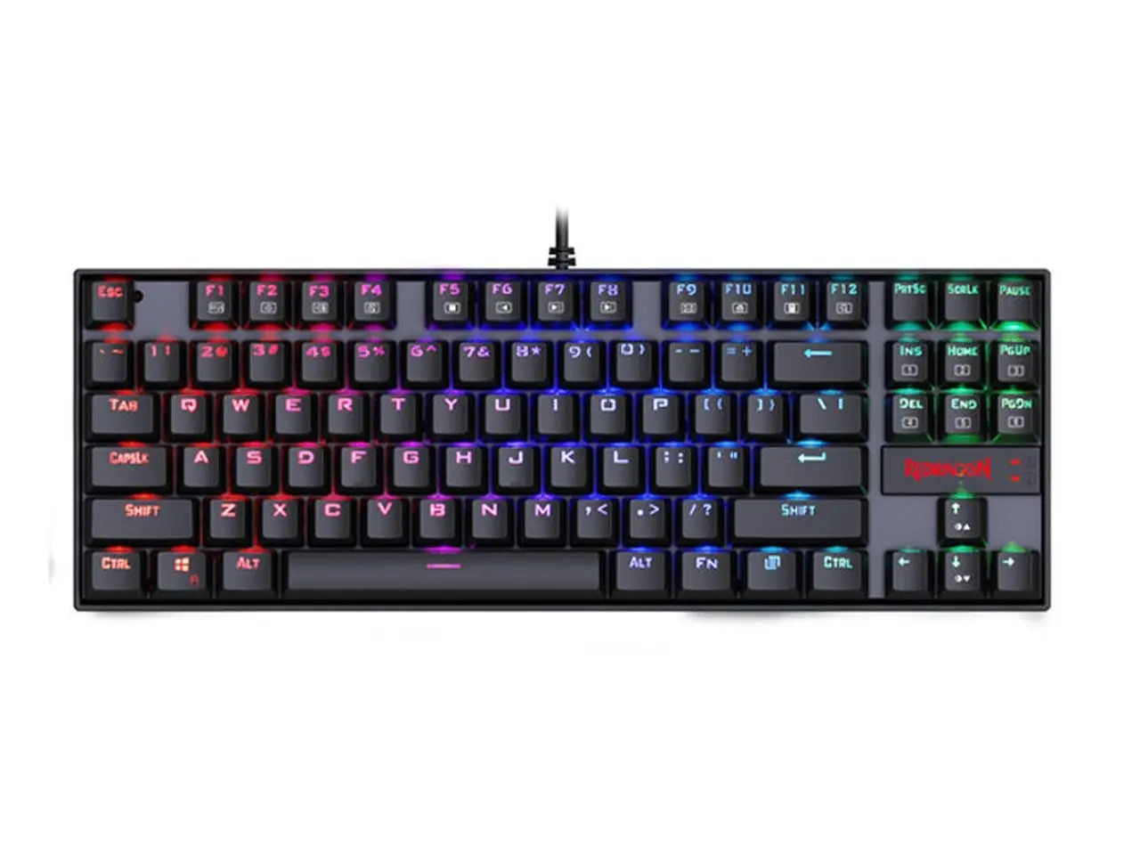 کیبورد مکانیکی ردراگون مدل Redragon Kumara K552 RGB ‌Black سوئیچ قرمز