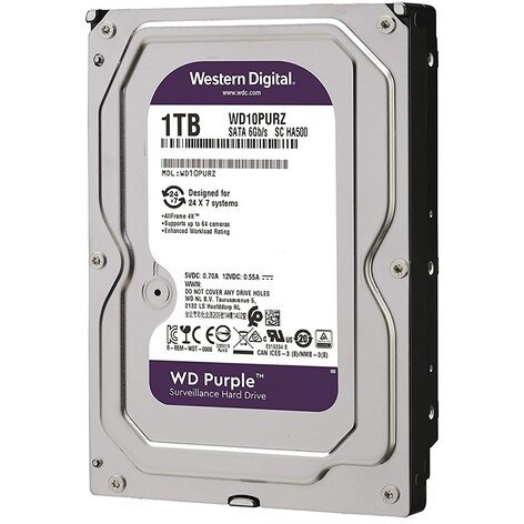 هارد اچ دی دی اینترنال وسترن مدل WD Purple با ظرفیت 1 ترابایت