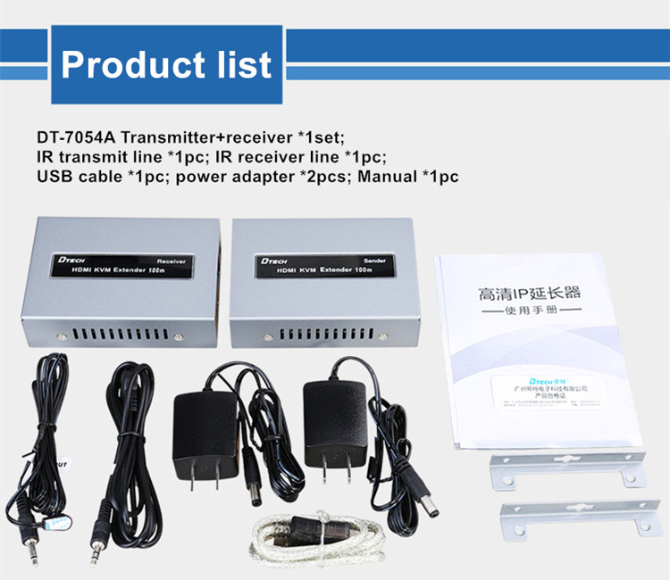 افزایش طول HDMI و USB تحت شبکه DTECH تا 200 متر