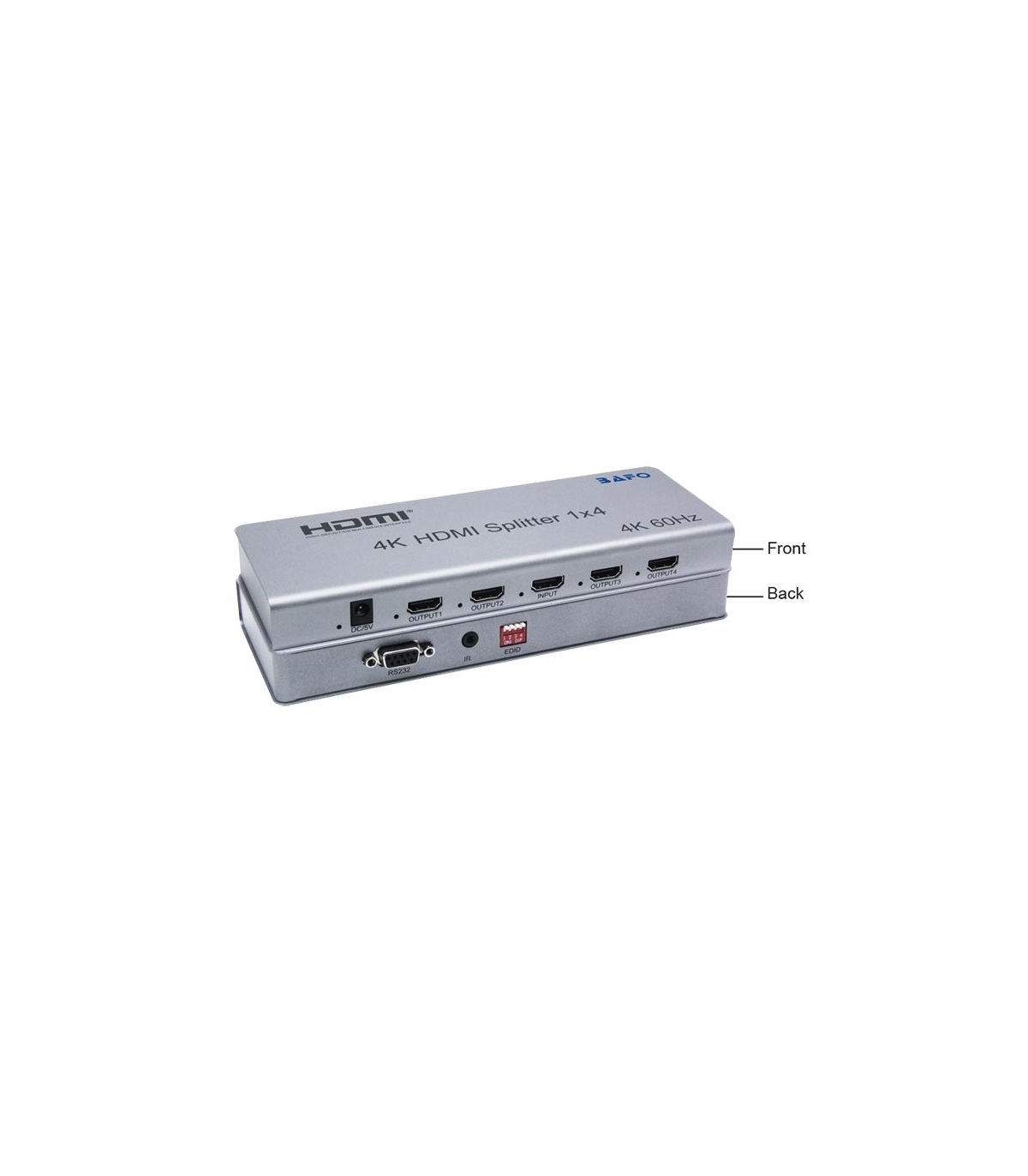 اسپلیتر HDMI یک به چهار بافو مدل BF-H134 با رزولوشن 4K