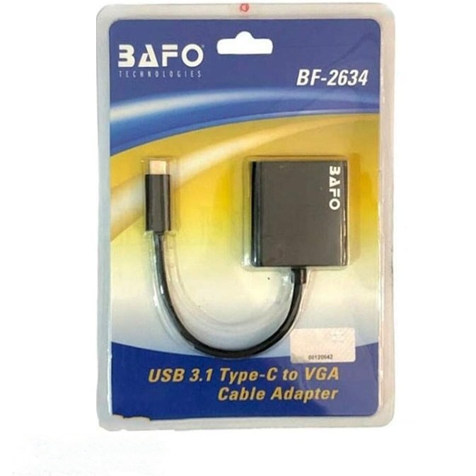 تبدیل USB Type-C به VGA بافو مدل BF-2634
