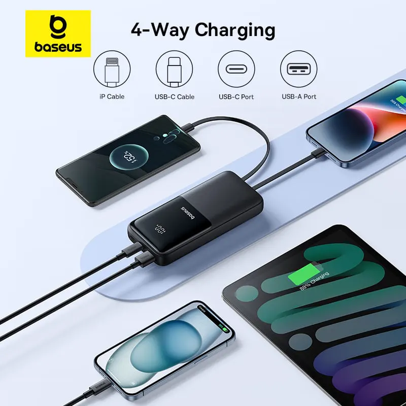 Baseus Lipow Dual-Cable 20000mAh 22.5W Power Bank