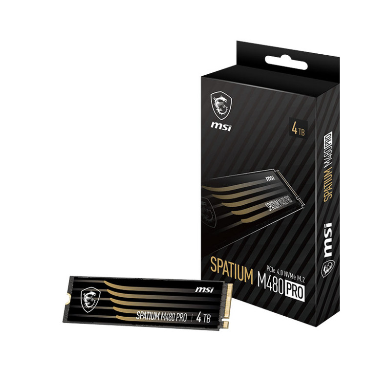 هارد اس اس دی ام اس آی مدل spatium m480pro pcie 4.0 nvme m.2 4tb