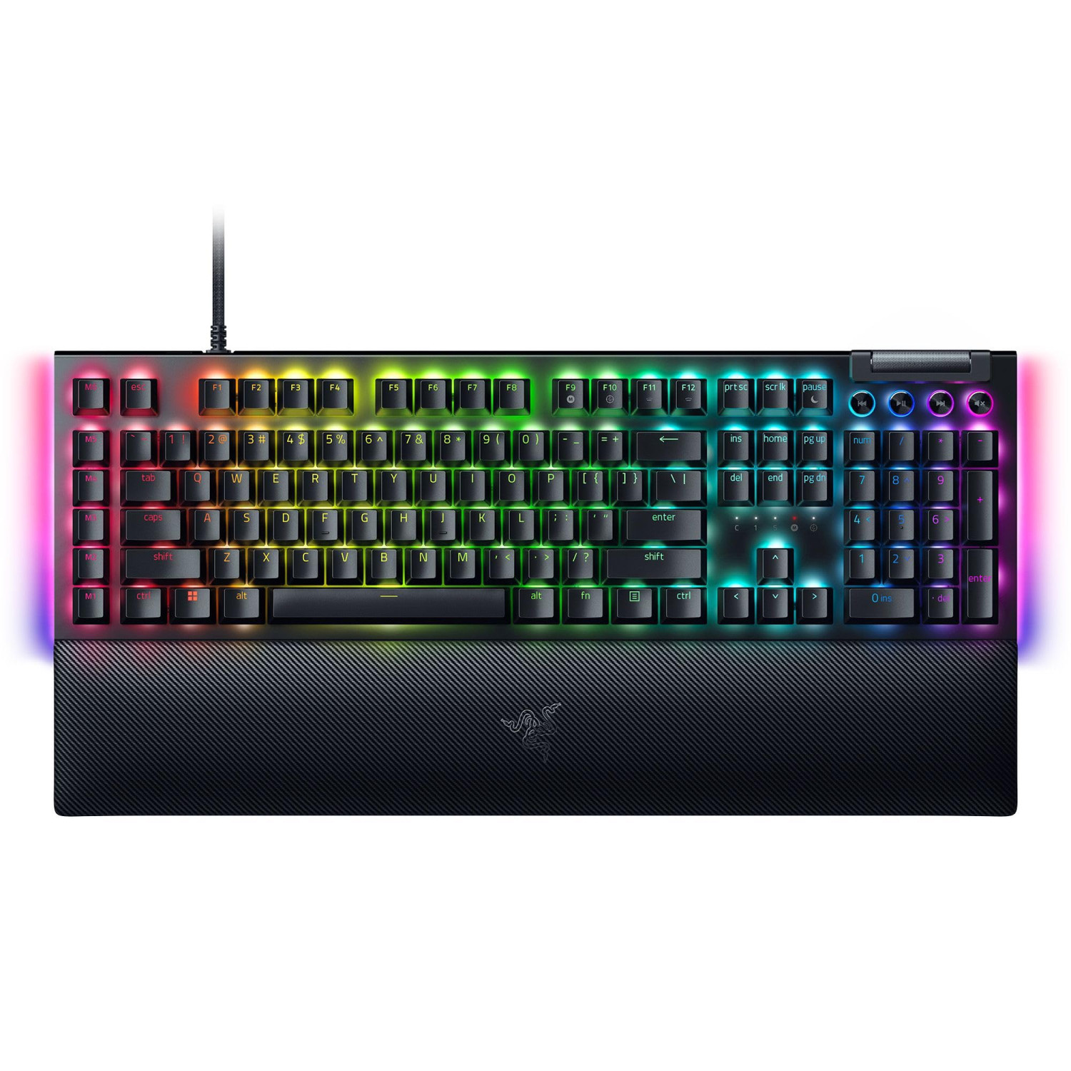 کیبورد ریزر مدل BlackWidow V4 - Yellow Switch