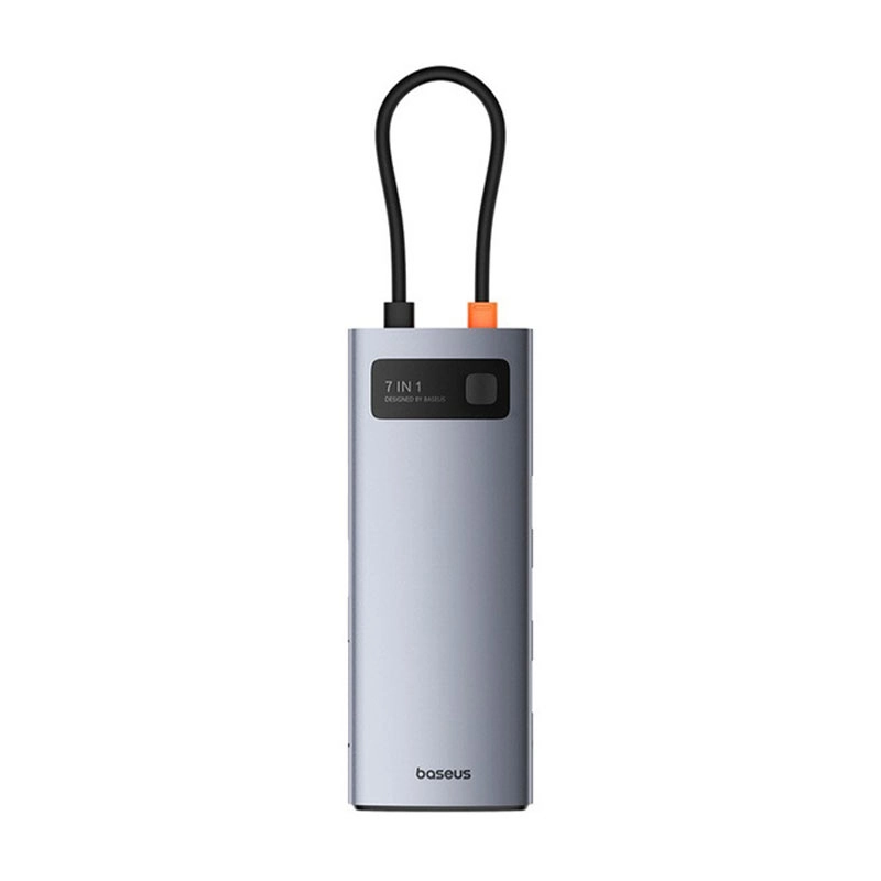 هاب USB-C هفت پورت بیسوس مدل Metal Gleam