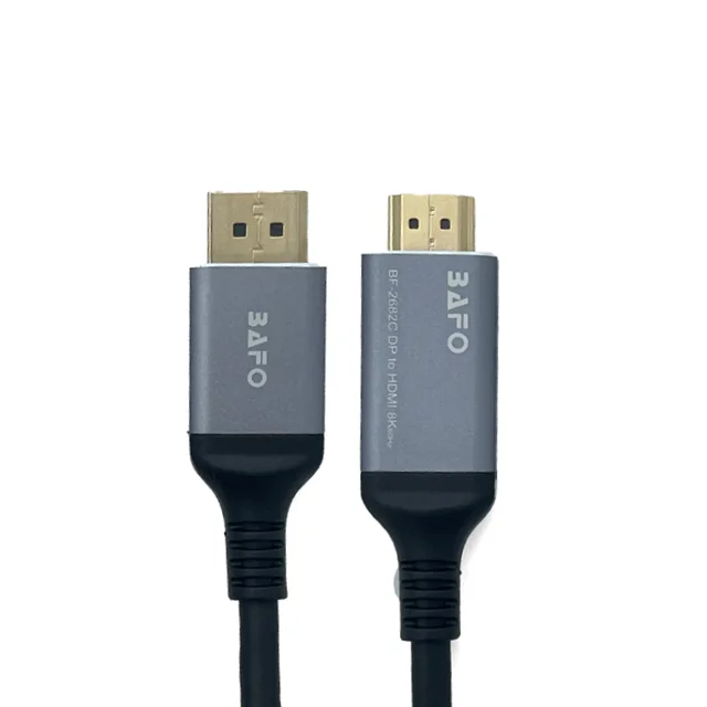 کابل تبدیل DisplayPort به HDMI بافو مدل BF-2682C طول 2 متر با رزولوشن 8K