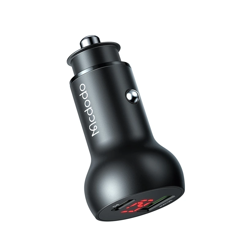 شارژر فندکی مک دودو مدل CC-7030 توان ۴۵ وات دو پورت