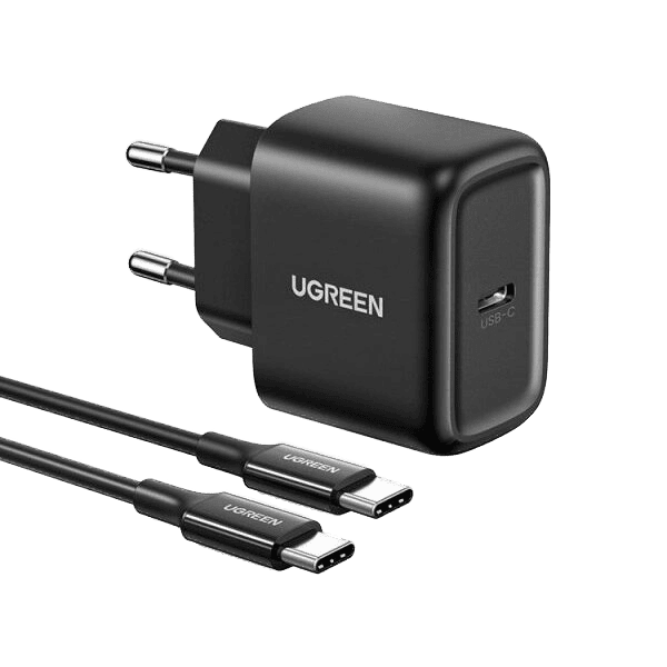 شارژر دیواری 25 وات با پورت USB-C یوگرین مدل CD250 همراه با کابل
