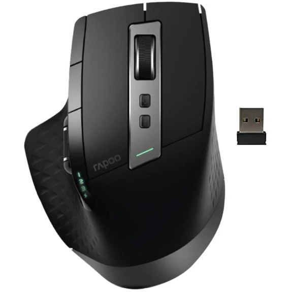 ماوس وایرلس رپو مدل Rapoo MT750L Multi-mode Wireless Ergonomic Mouse