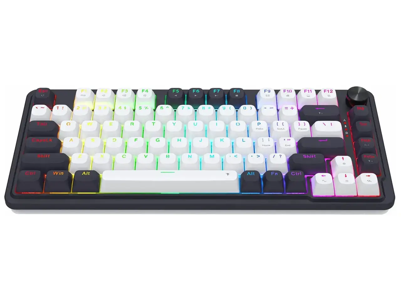 کیبورد گیمینگ مغناطیسی ردراگون مدل UCAL Magnetic K673WB-RGB-M RGB مشکی سفید