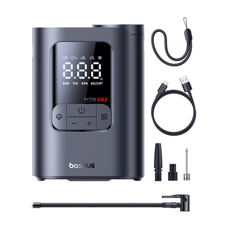 پمپ باد شارژی قابل حمل بیسوس مدل GoTrip VA1 Max Super Mini