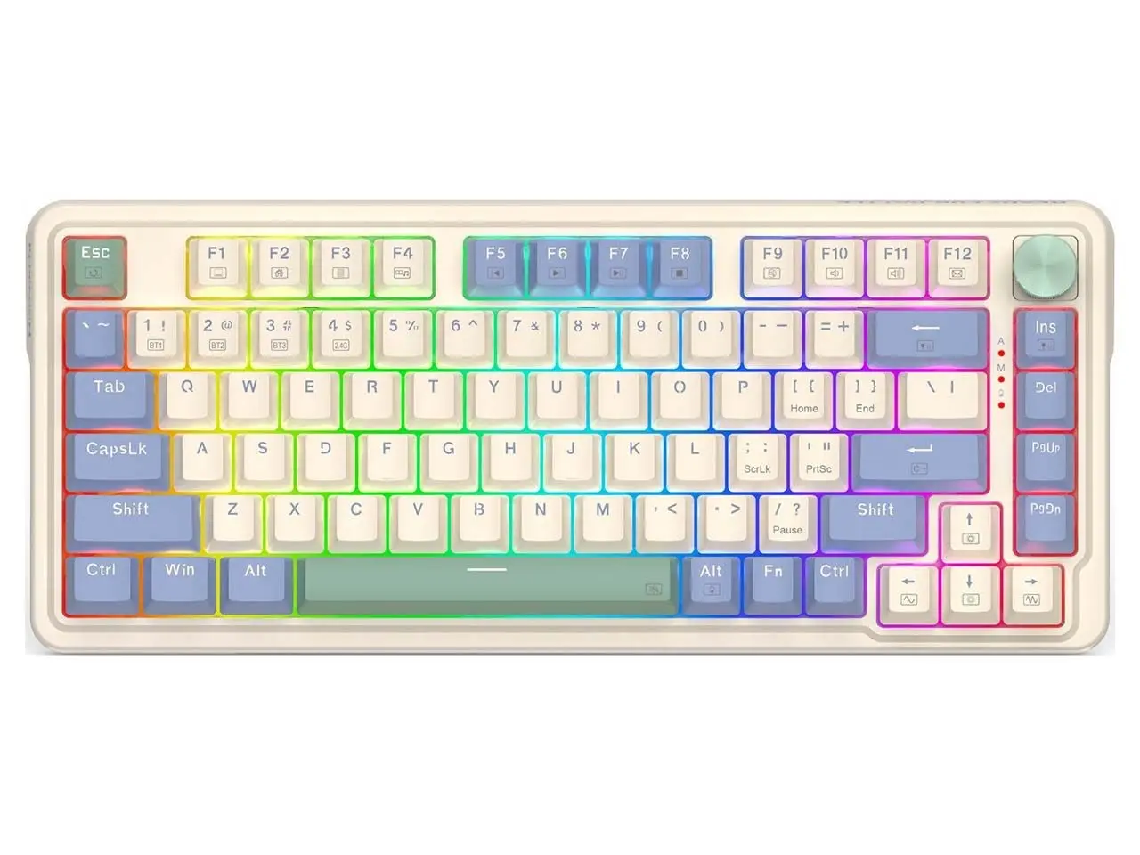 کیبورد مکانیکی گیمینگ ردراگون مدل K673 Pro RGB با سوئیچ قرمز