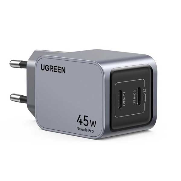 شارژر دیواری 45 وات با دو پورت USB-C یوگرین مدل X707