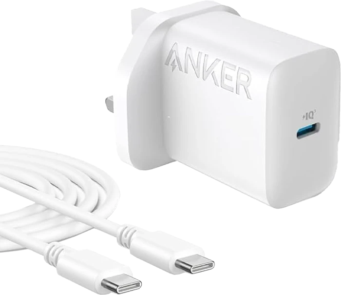 شارژر دیواری انکر مدل B2347 ظرفیت 20 وات به همراه کابل USB-C