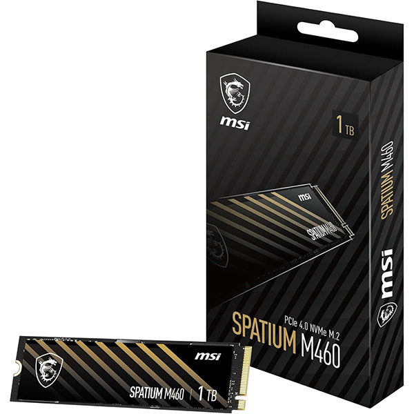 هارد اس اس دی ام اس آی مدل spatium m460 pcie 4.0 nvme m.2 1tb