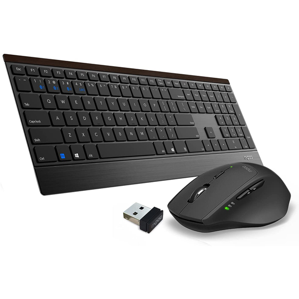 کیبورد و ماوس وایرلس رپو مدل Rapoo 9500M Multi Mode (Bluetooth & Wireless)