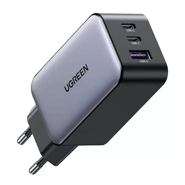 شارژر دیواری 65 وات با دو پورت USB-C و یک پورت USB-A یوگرین مدل CD244