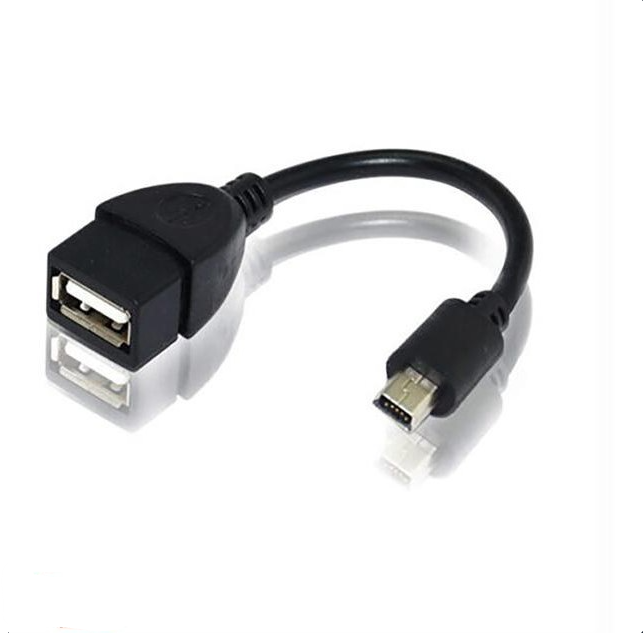 کابل مینی USB نر به USB مادگی طول 14 سانت