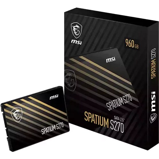 هارد اس اس دی اینترنال ام اس آی مدل SPATIUM S270 ظرفیت 960 گیگابایت