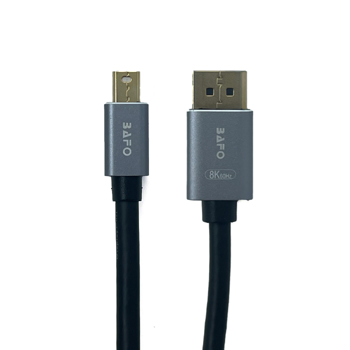 کابل تبدیل Mini DisplayPort به DisplayPort بافو مدل BF-2684C طول 2 متر با رزولوشن 8K