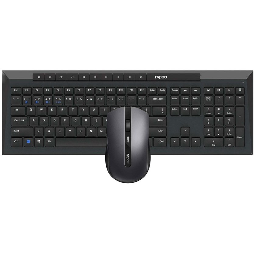 کیبورد و ماوس وایرلس رپو مدل Rapoo 8210M Multi Mode (Bluetooth & Wireless)